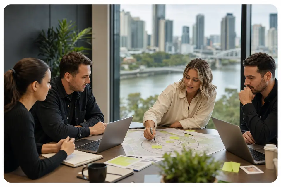 SEO team reviewing location and market opportunities