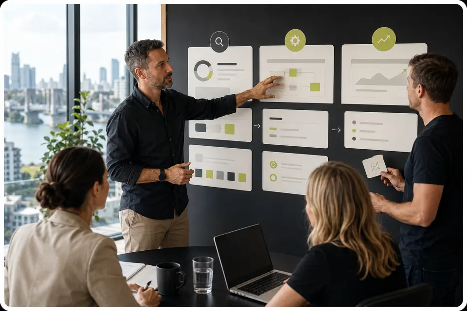 SEO specialists planning an audit and strategy roadmap